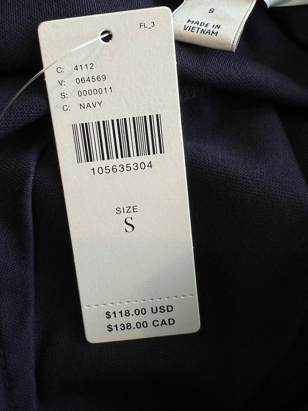 Anthropologie Button Front Long Line Shirt Maeve New Small Navy Blue - Picture 13 of 14
